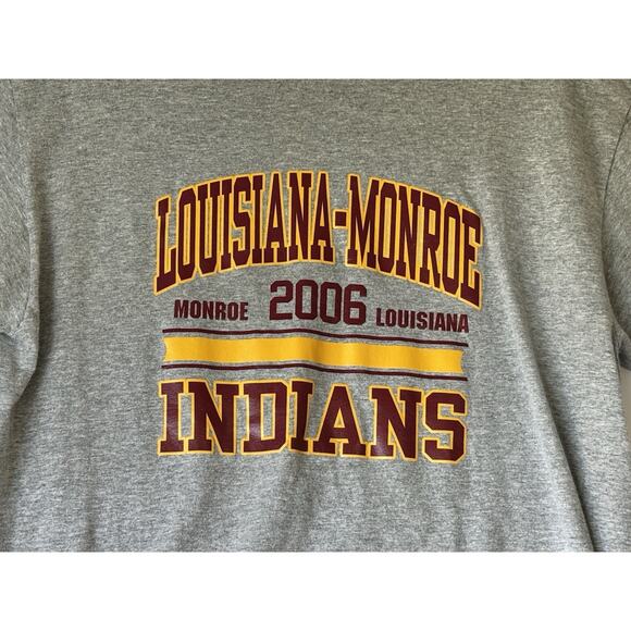 Louisiana-Monroe Indians Vintage 2006 T-Shirt, Gray, Size Medium - Picture 10 of 15